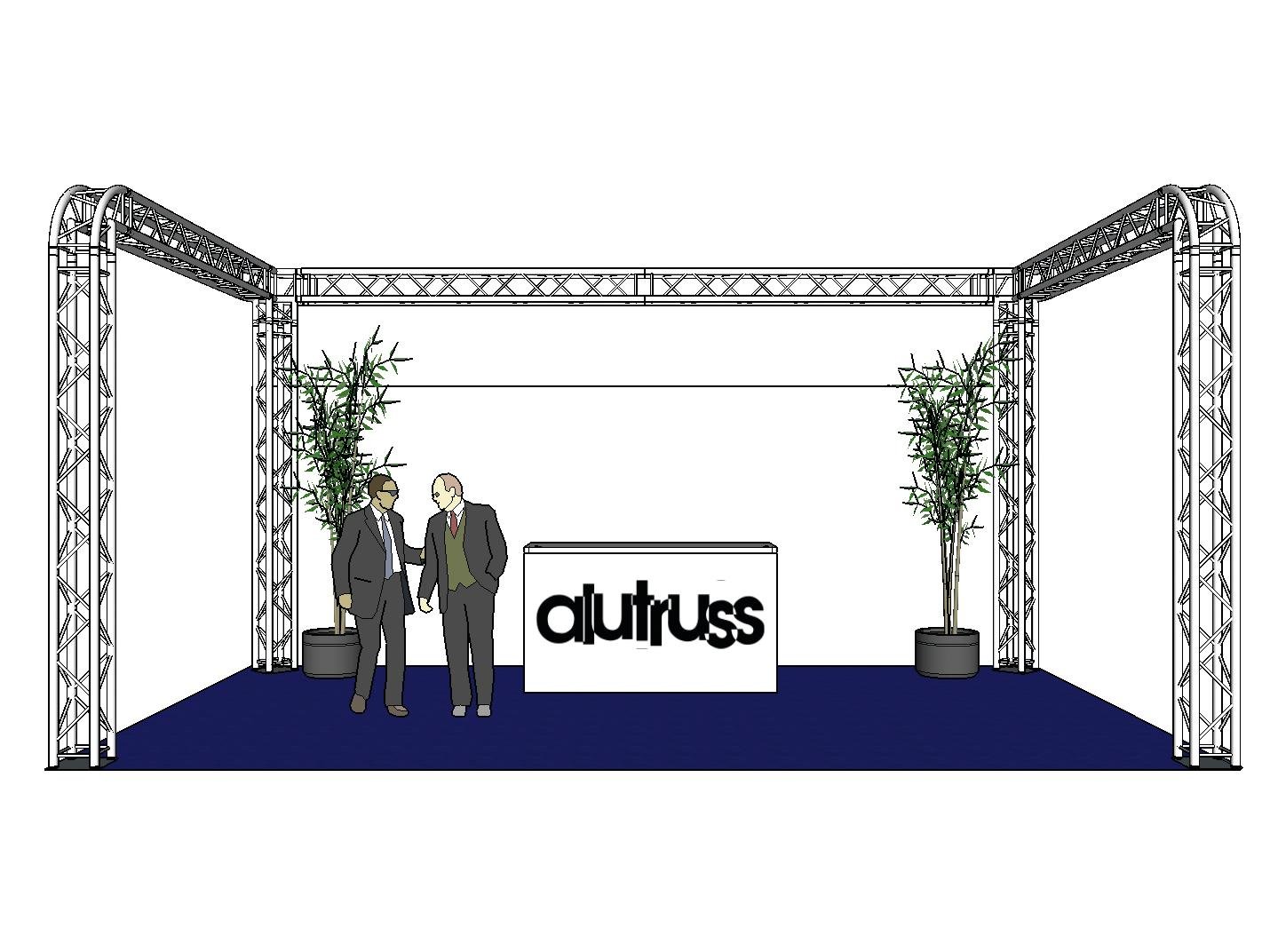 ALUTRUSS Traversenset QUADLOCK 6082R U-Form 7x4x3,5m-2