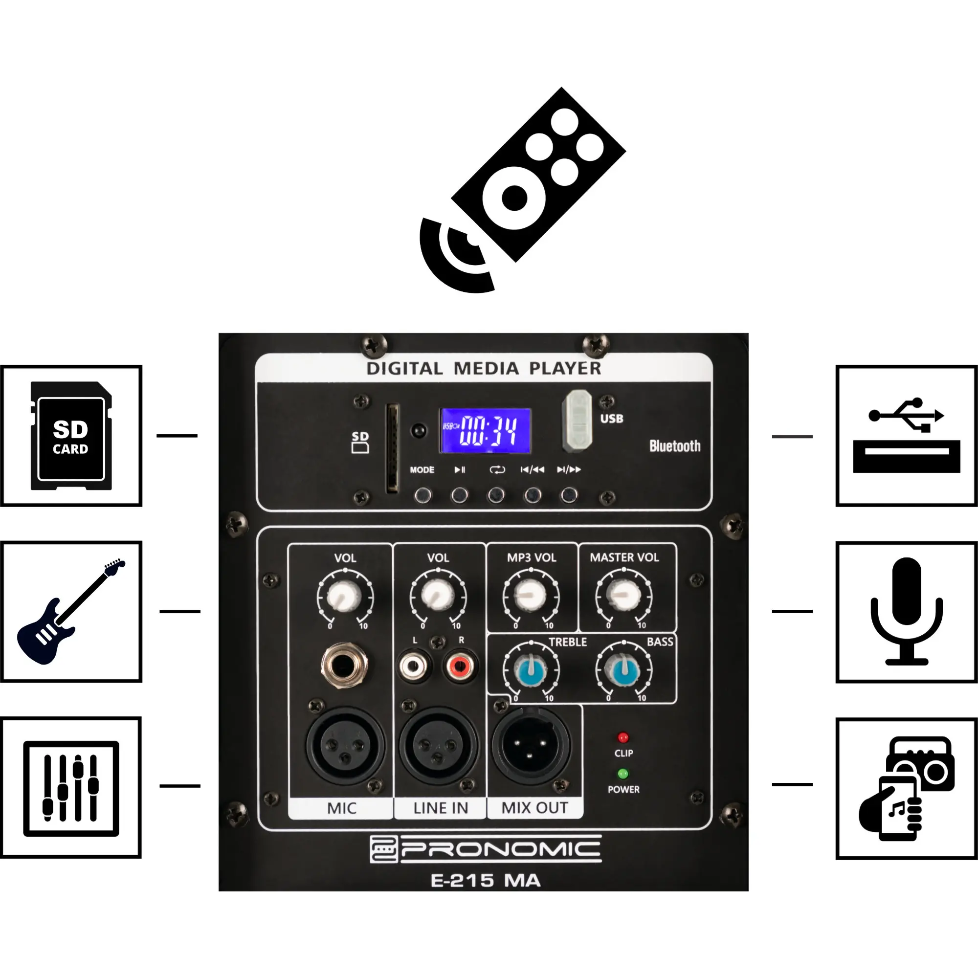 Pronomic E-215 MA Pronomic E-215 MA