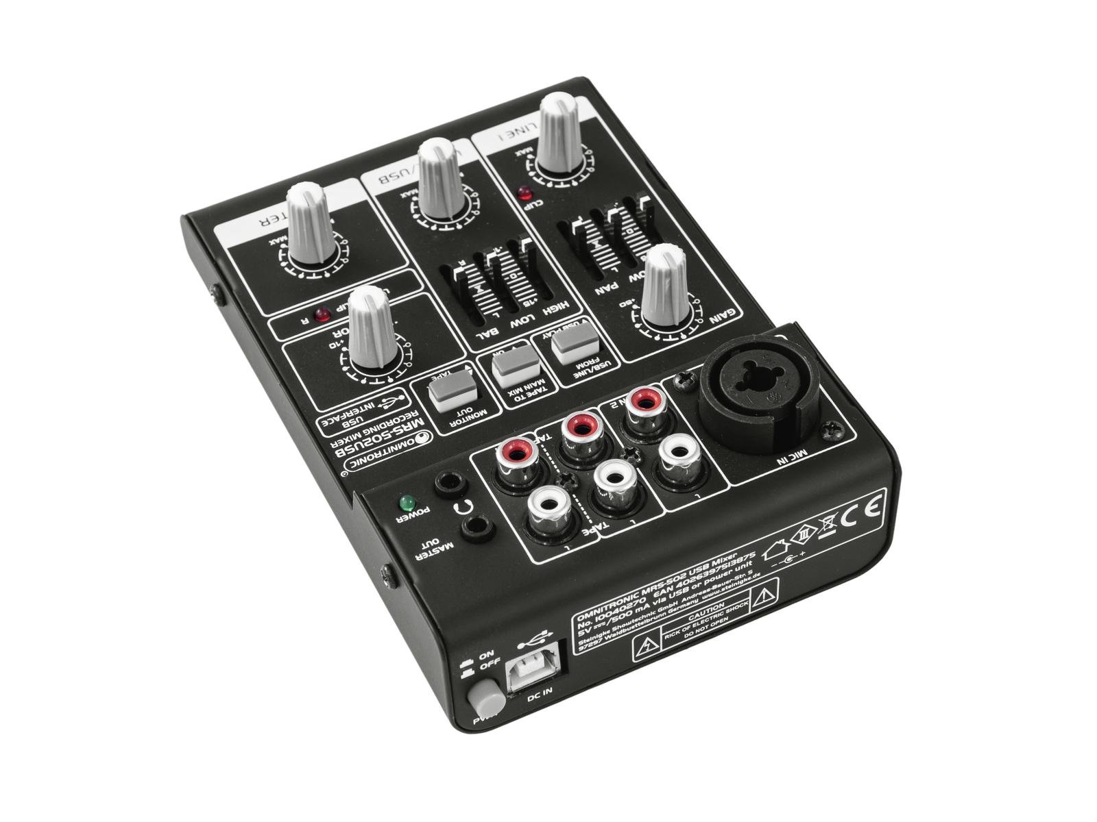 OMNITRONIC MRS-502USB Recording-Mixer