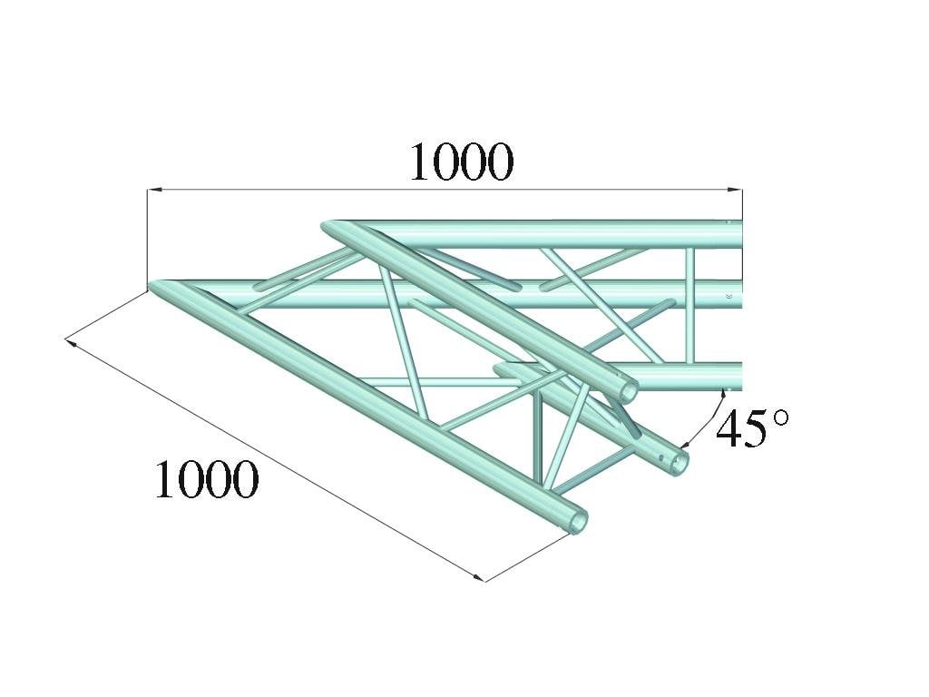 ALUTRUSS TRILOCK E-GL33 C-19 2-Wege-Ecke 45-2 ALUTRUSS TRILOCK E-GL33 C-19 2-Wege-Ecke 45-2