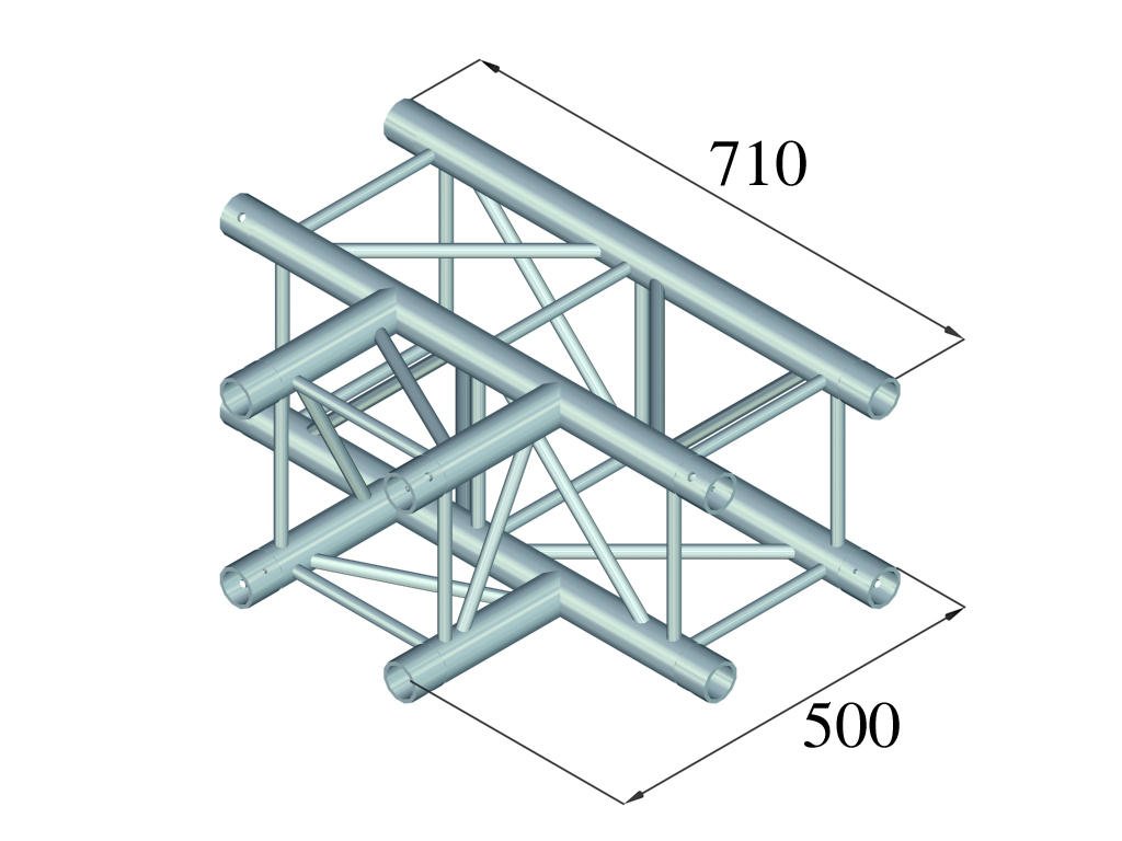 ALUTRUSS QUADLOCK ROAD S6082T-35(50) 3-Wege-T-Stck