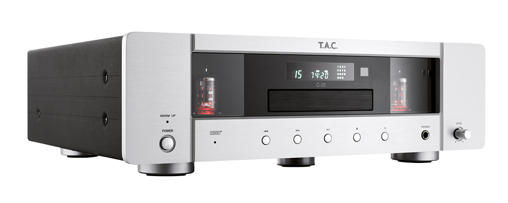 T.A.C. C-35 CD-Player mit Röhrenausgangsstufe silber