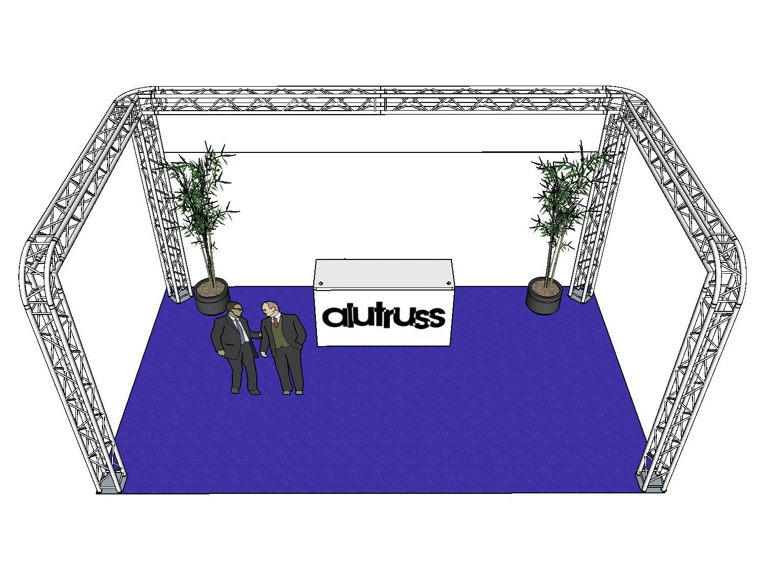 ALUTRUSS Traversenset QUADLOCK 6082R U-Form 7x4x3,5m-2