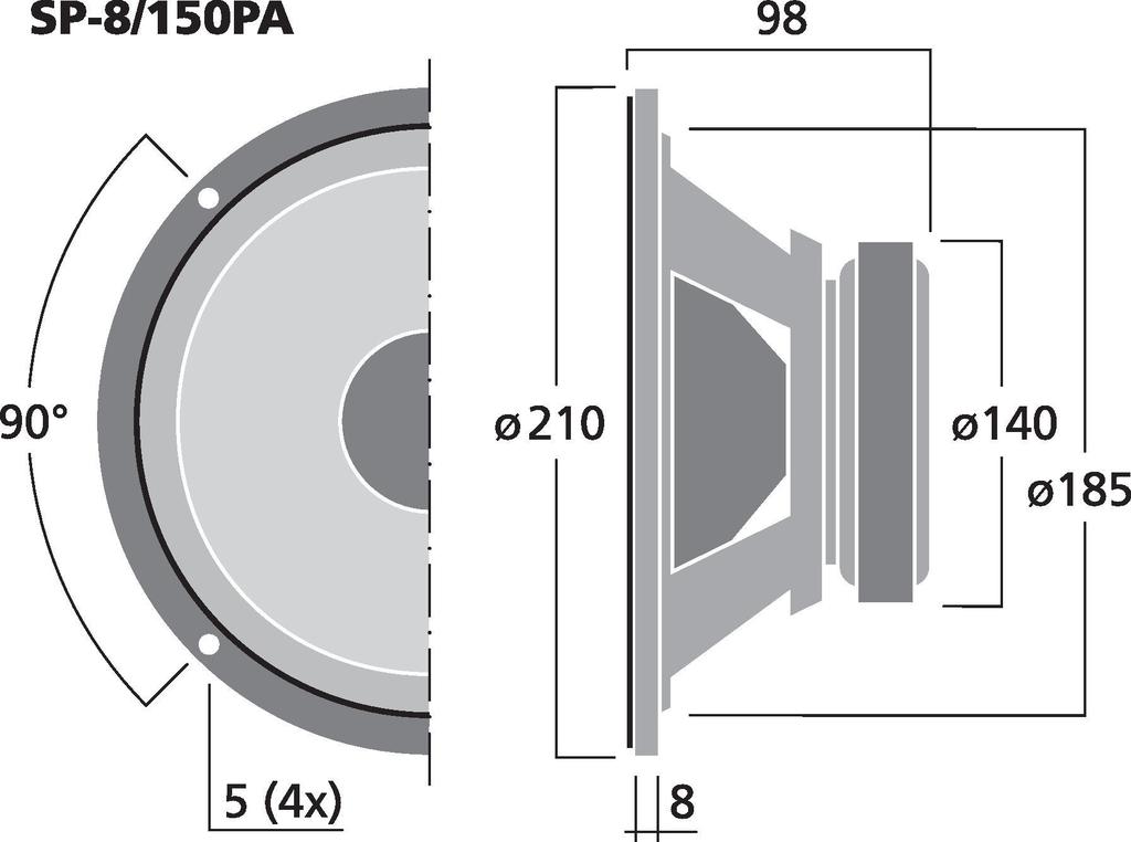 Monacor SP-8-150PA