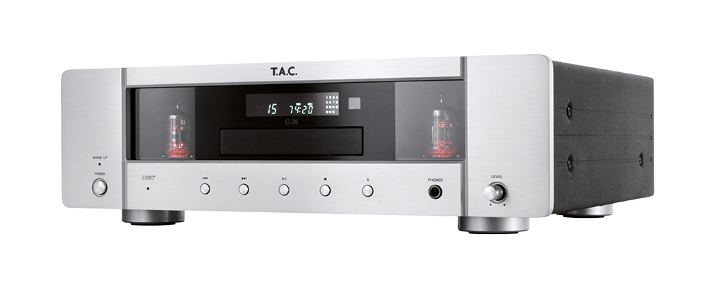 T.A.C. C-35 CD-Player mit Röhrenausgangsstufe silber