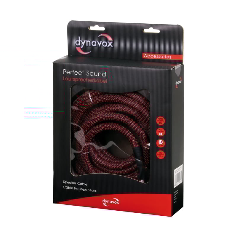 Dynavox Perfect Sound Lautsprecherkabel 2 x 3m OFC 4 x 2,5mm² Dynavox Perfect Sound Lautsprecherkabel 2 x 3m OFC 4 x 2,5mm²