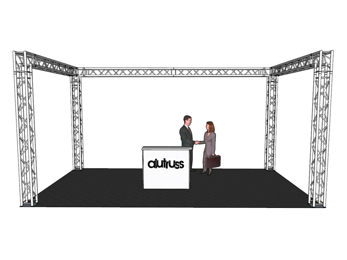 ALUTRUSS Traversenset QUADLOCK 6082 Quadrat 4x4x3,5m-2