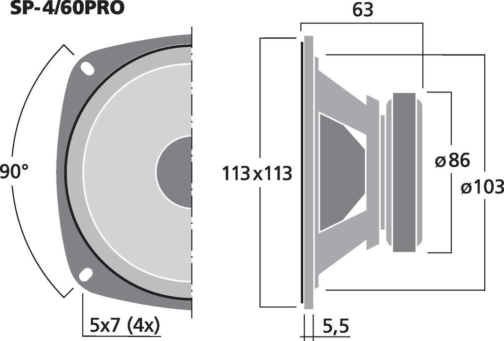 Monacor SP-4-60PRO