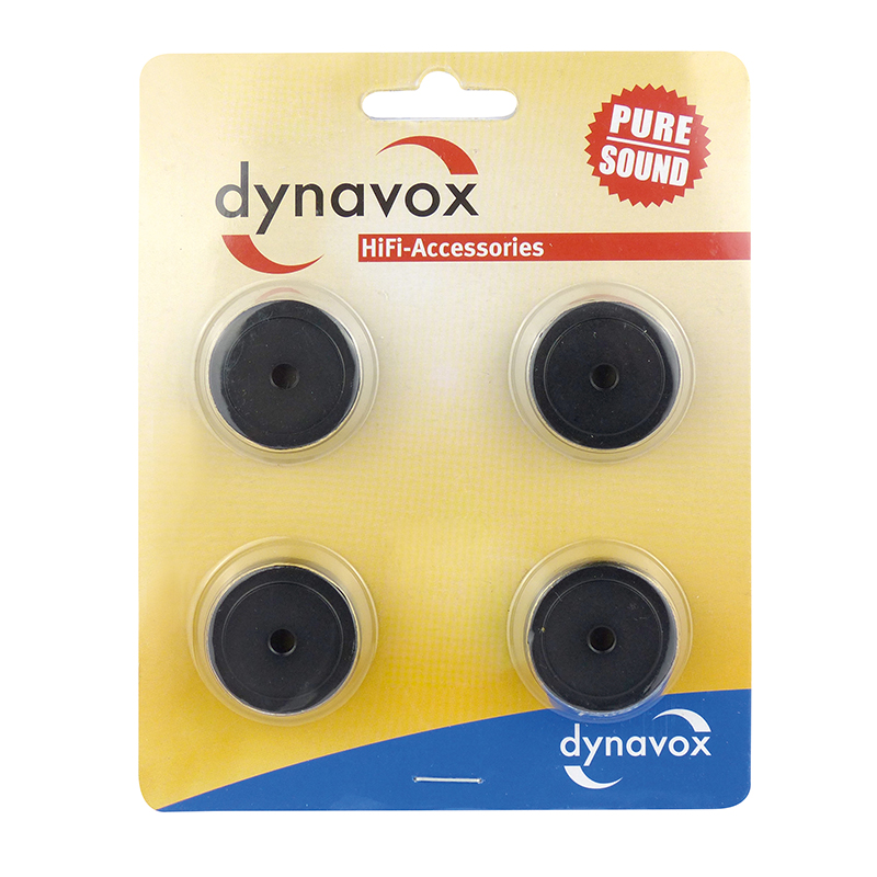 Dynavox Aluminium Gerätefüsse midi schwarz 4er-Set
