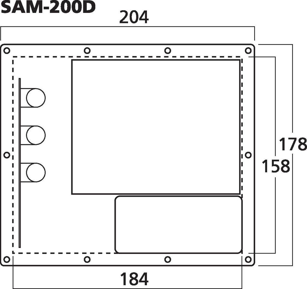 MONACOR SAM-200D Subwoofer-Aktiv-Modul