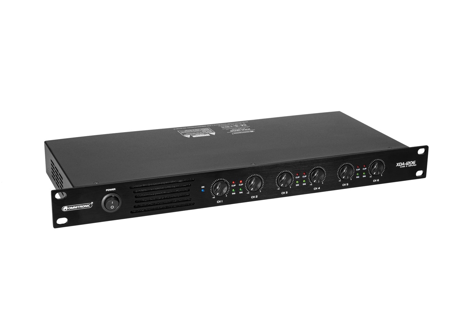 OMNITRONIC XDA-1206 6-Kanal Class-D Installations-Verstärker