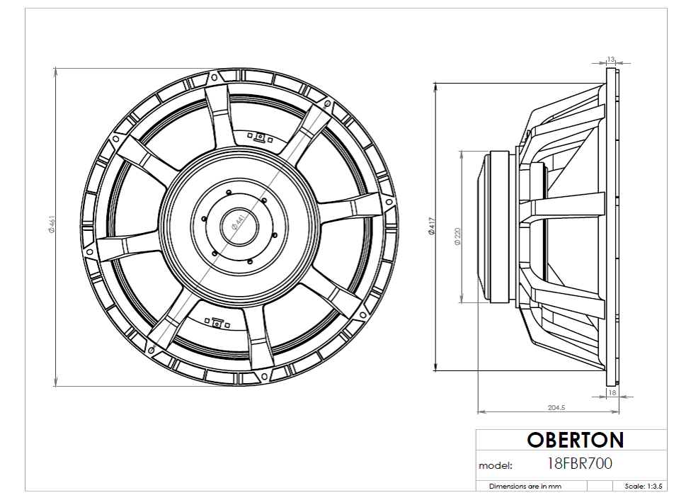 Oberton 18FBR700