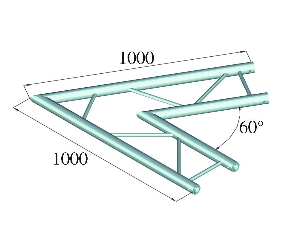 ALUTRUSS BILOCK E-GL22 C20-H 2-Wege-Ecke 60