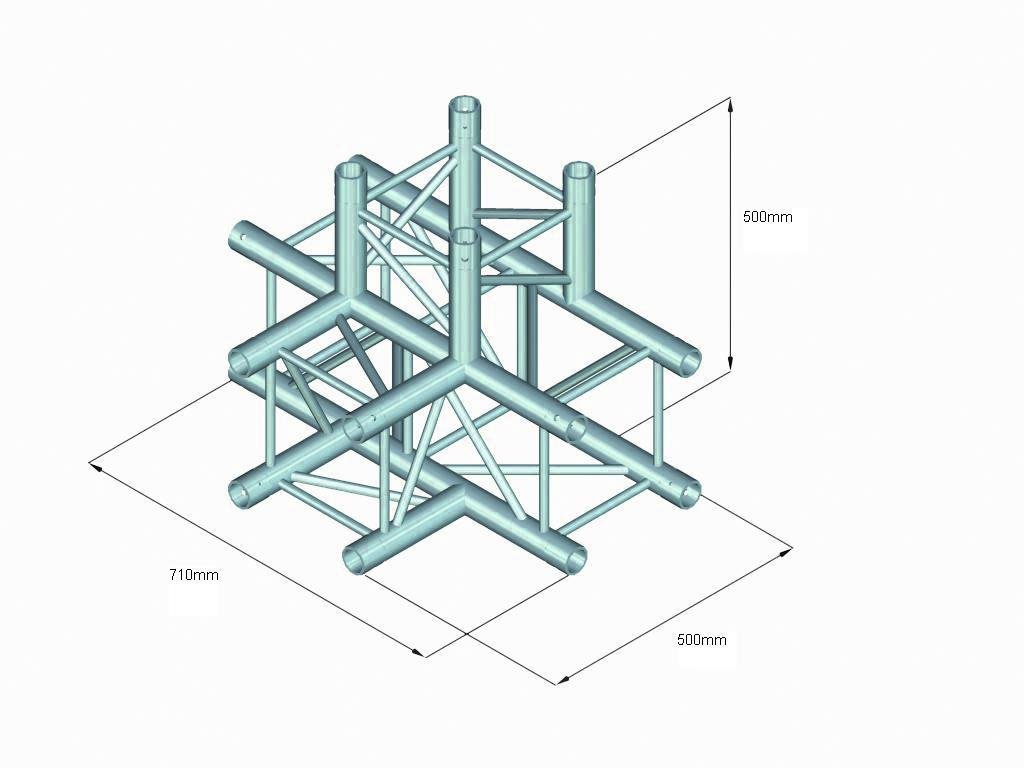 ALUTRUSS QUADLOCK 6082T-42 4-Wege-T-Stck