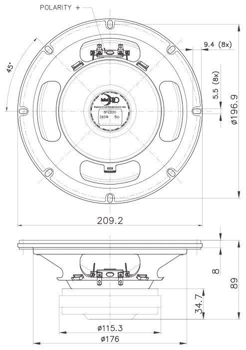 Faital PRO 8FE200 