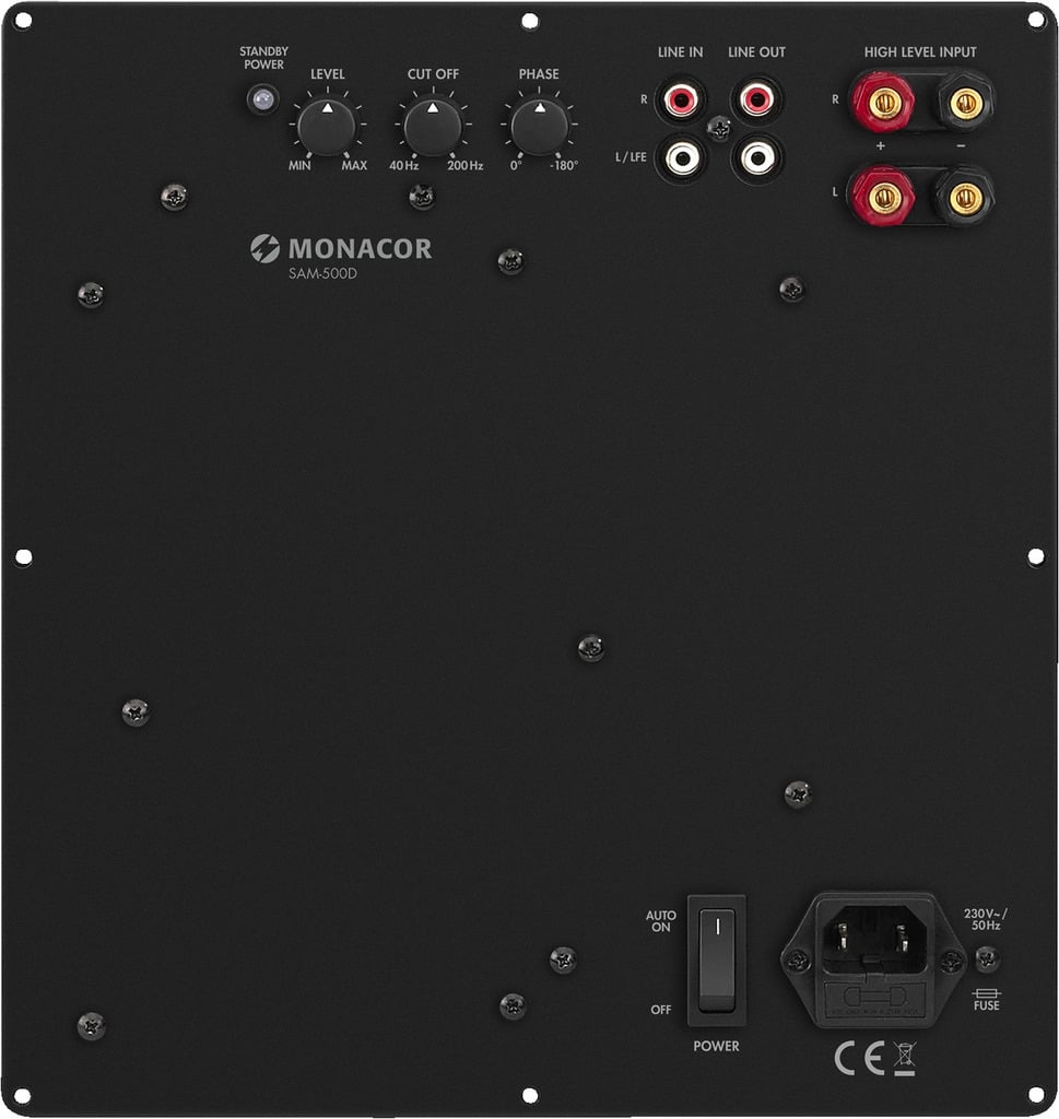 MONACOR SAM-500D Subwoofer-Aktiv-Modul MONACOR SAM-500D Subwoofer-Aktiv-Modul