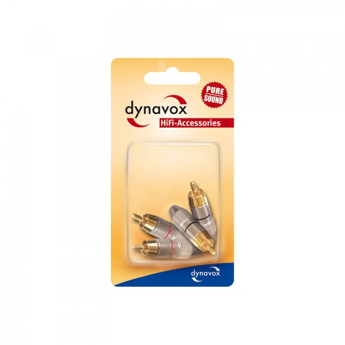 Dynavox Cinchstecker-Set rot / schwarz