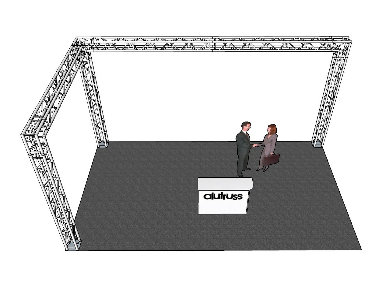 ALUTRUSS Traversenset QUADLOCK 6082 L-Form 7x4x3,5m