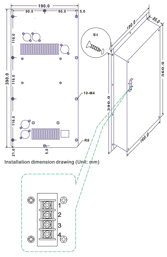 GISEN Audio K9 1-Kanal Class-D Endstufenmodul