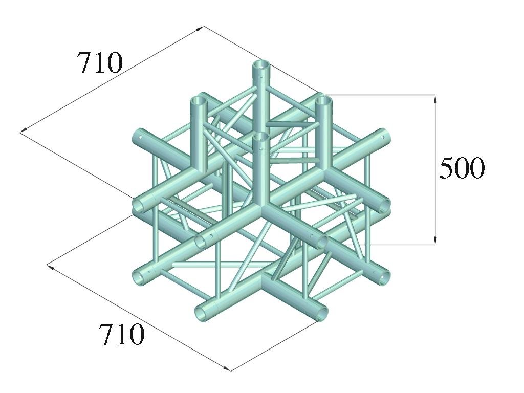 ALUTRUSS QUADLOCK 6082C-51 5-Wege-Kreuzstck
