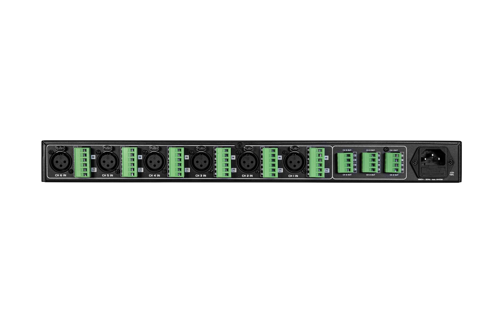OMNITRONIC XDA-1206 6-Kanal Class-D Installations-Verstärker
