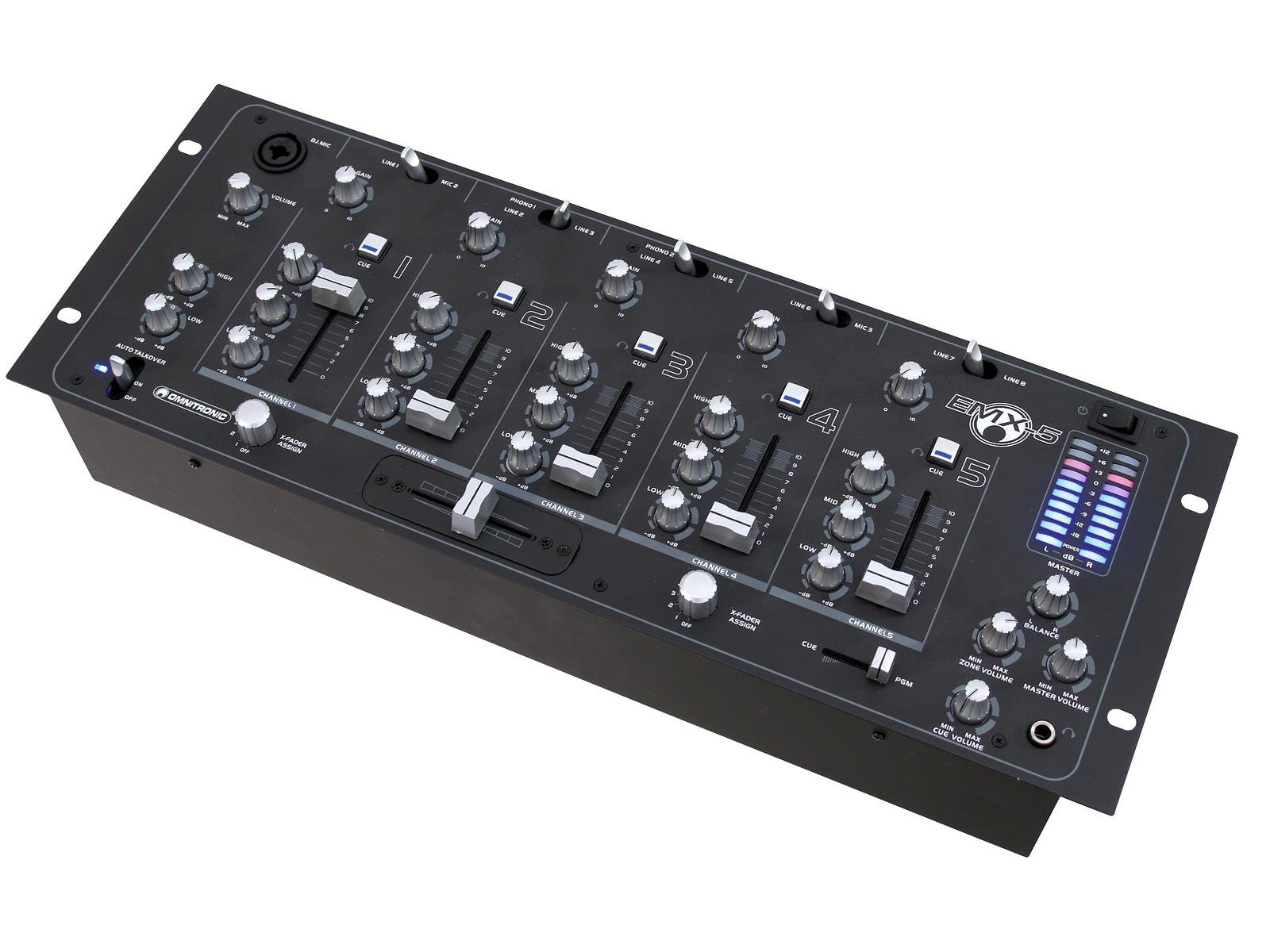 OMNITRONIC EMX-5 5-Kanal Club-Mixer