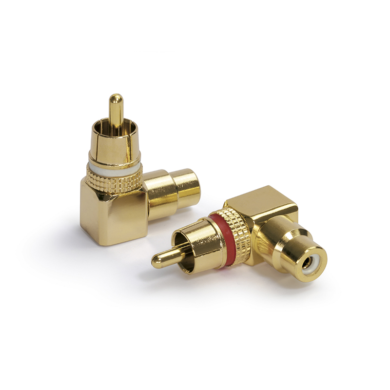 Dynavox Cinchkupplungen-Set abgewinkelt 90°
