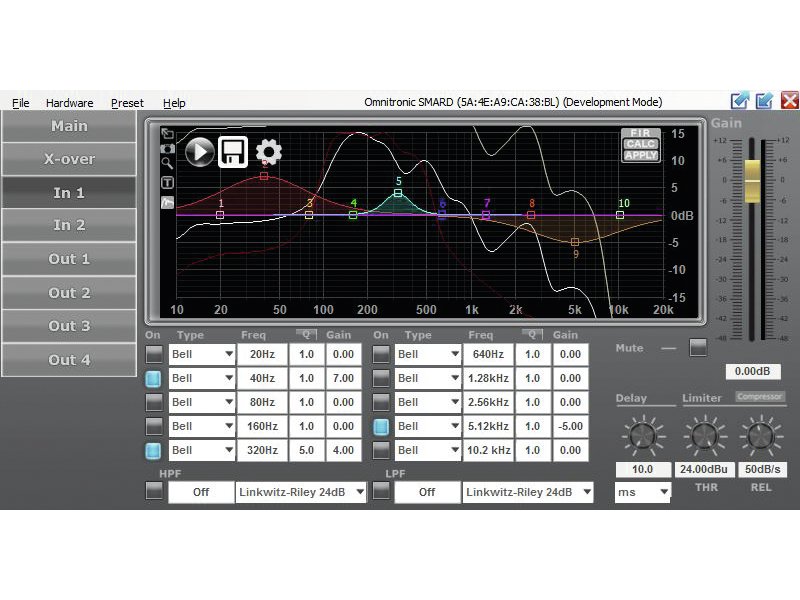 OMNITRONIC SMARD-24RCA Digitaler DSP-Controller