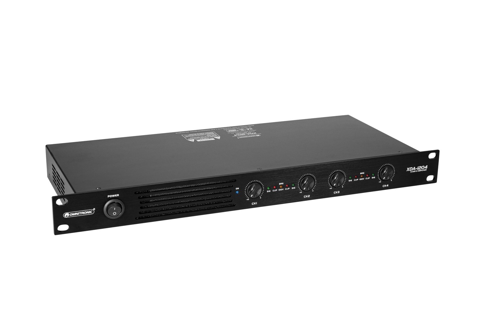 OMNITRONIC XDA-1204 4-Kanal Class-D Installations-Verstärker
