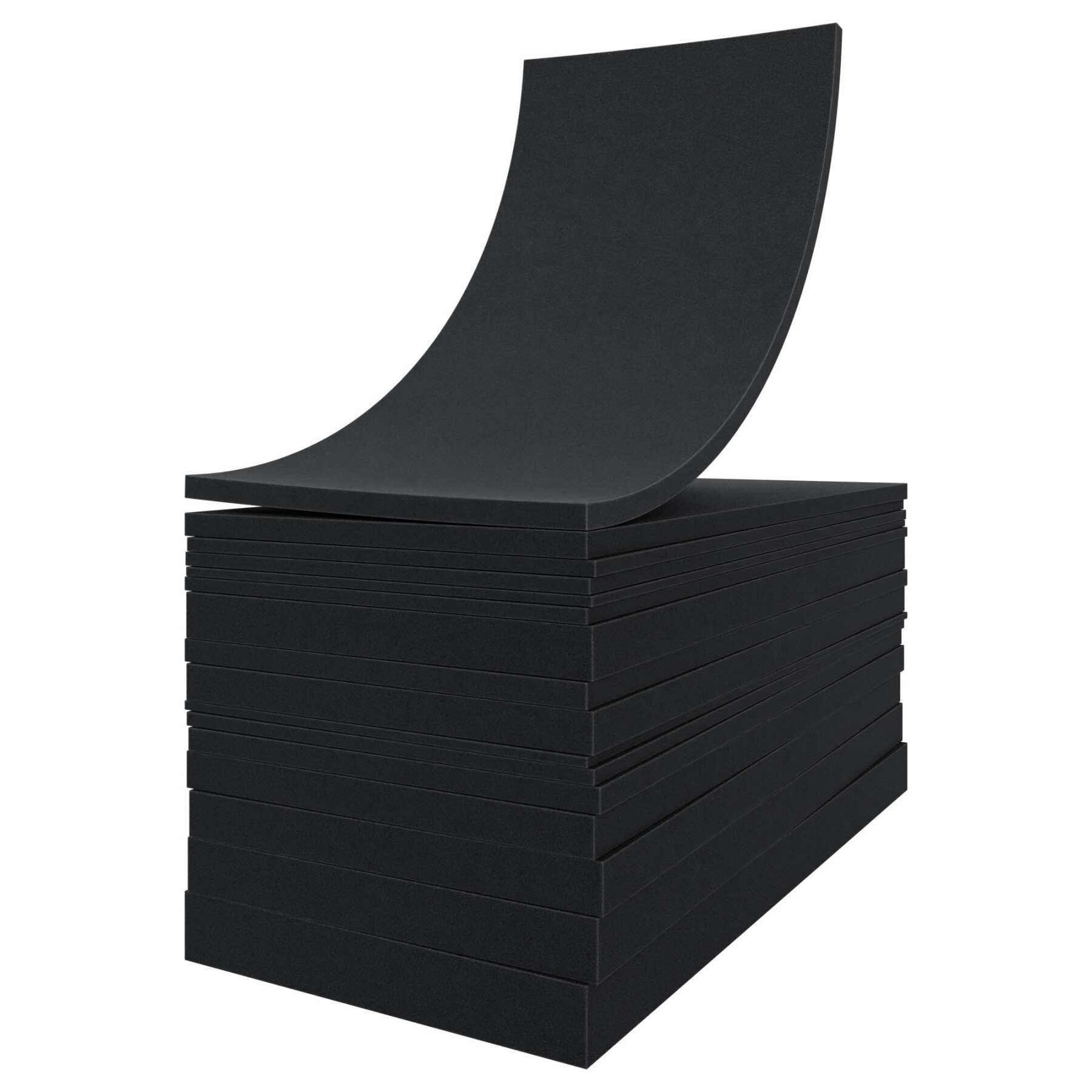 PU-Schaum-Tafel RG 26/35 anthrazit flammhemmend 206×100 cm
