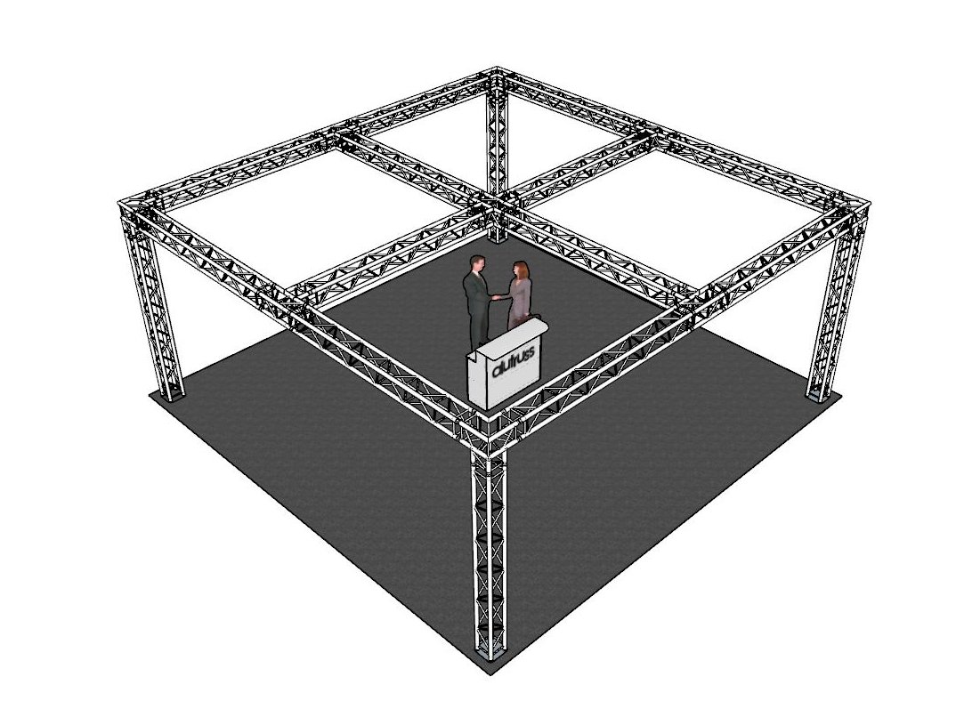 ALUTRUSS Traversenset QUADLOCK 6082 Quadrat 7,71x7,71x3,5m-3