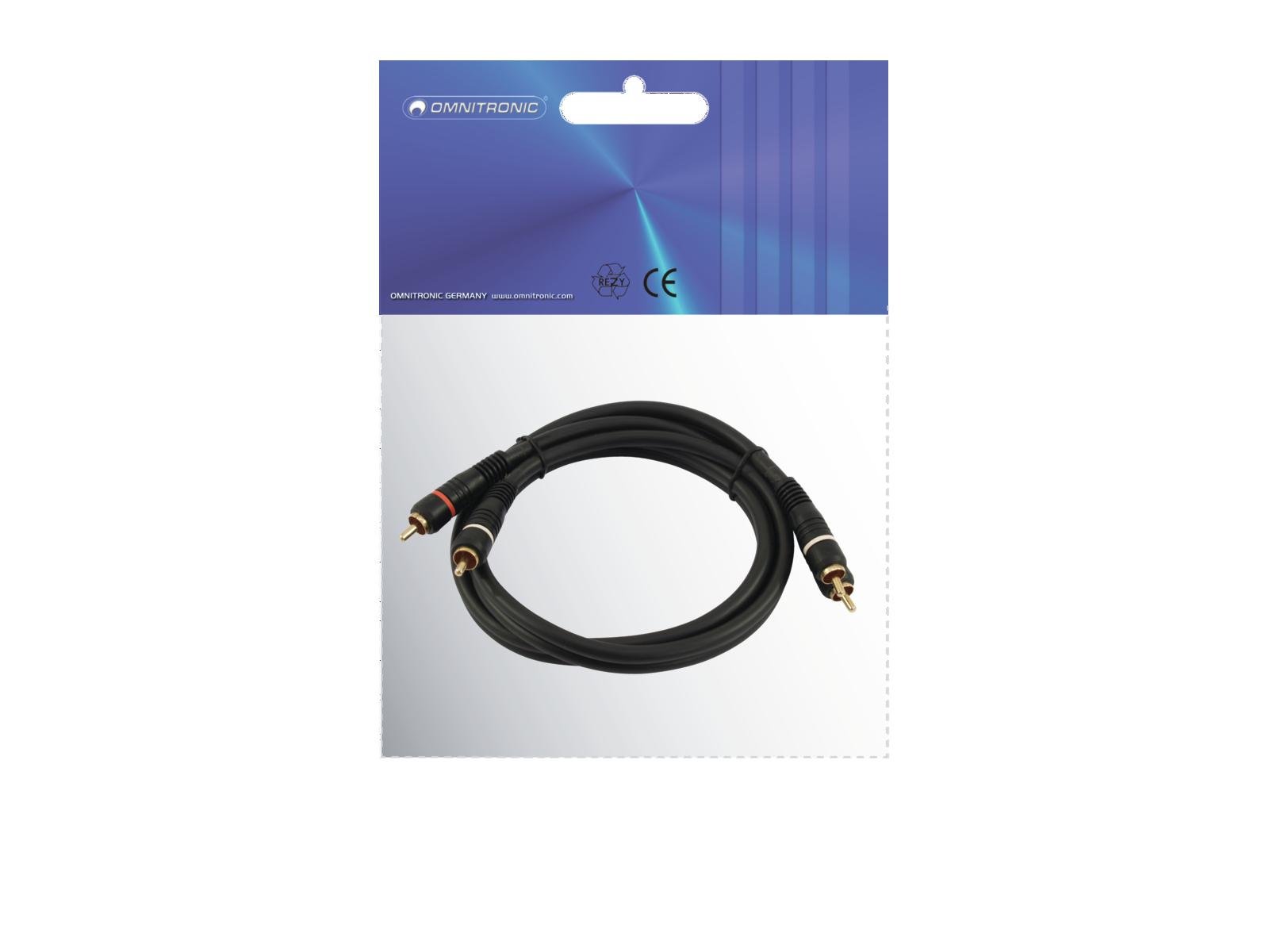 OMNITRONIC Cinch Kabel 2x2