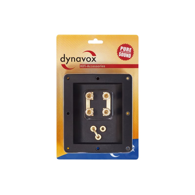Dynavox High-End Bi-Amping-Anschlussterminal mit Steckbrücke Dynavox High-End Bi-Amping-Anschlussterminal mit Steckbrücke