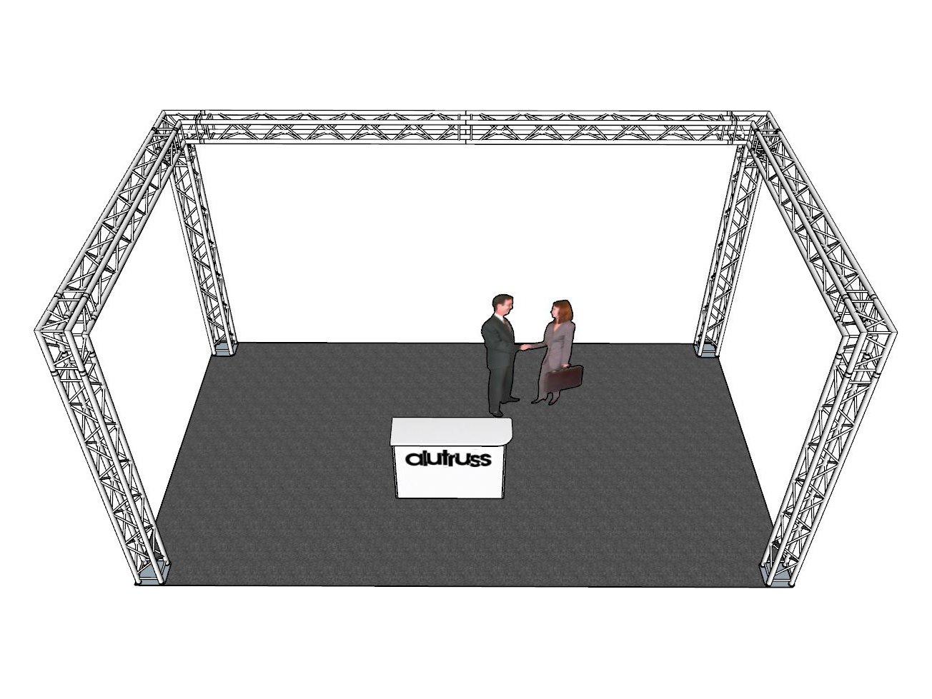 ALUTRUSS Traversenset QUADLOCK 6082 Quadrat 4x4x3,5m-2