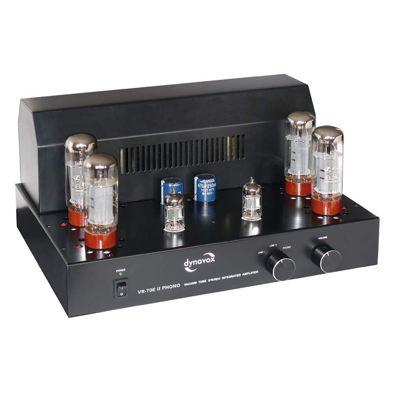 Dynavox VR-70E II Phono Stereo-Röhrenvollverstärker schwarz Dynavox VR-70E II Phono Stereo-Röhrenvollverstärker schwarz