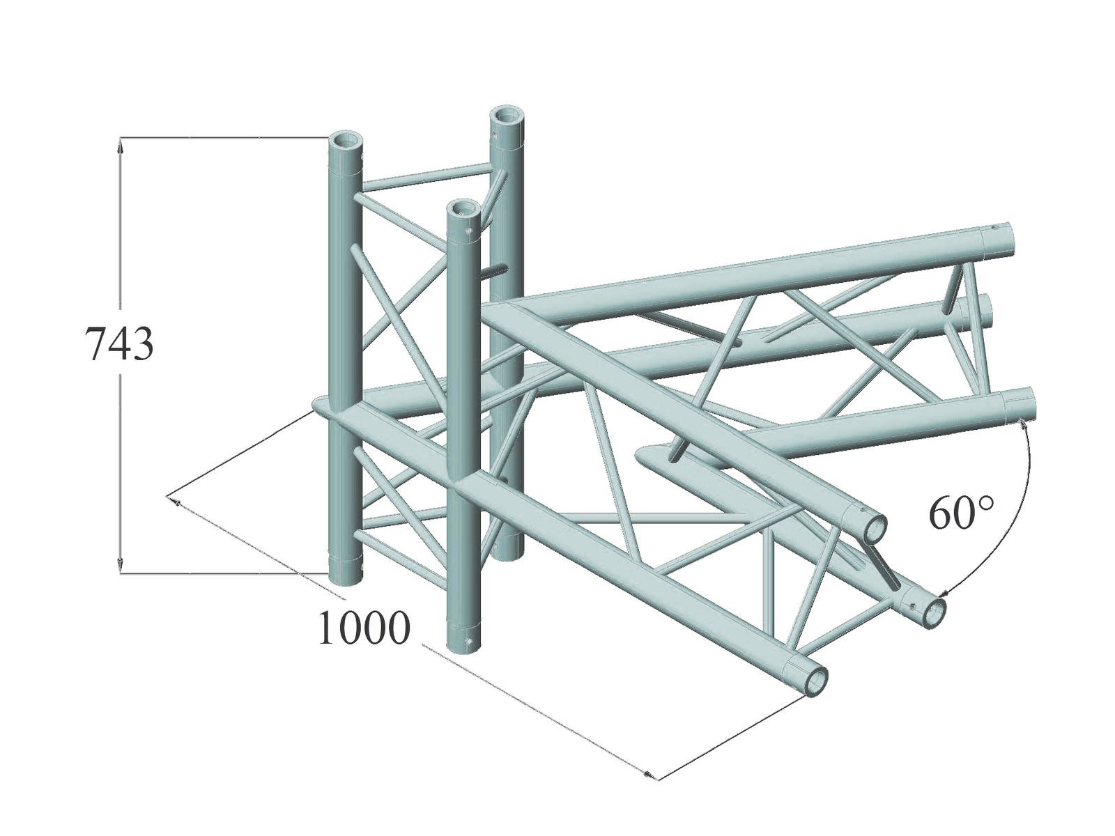 ALUTRUSS TRILOCK 6082AC-20-4 4-Weg-Ecke 60-1