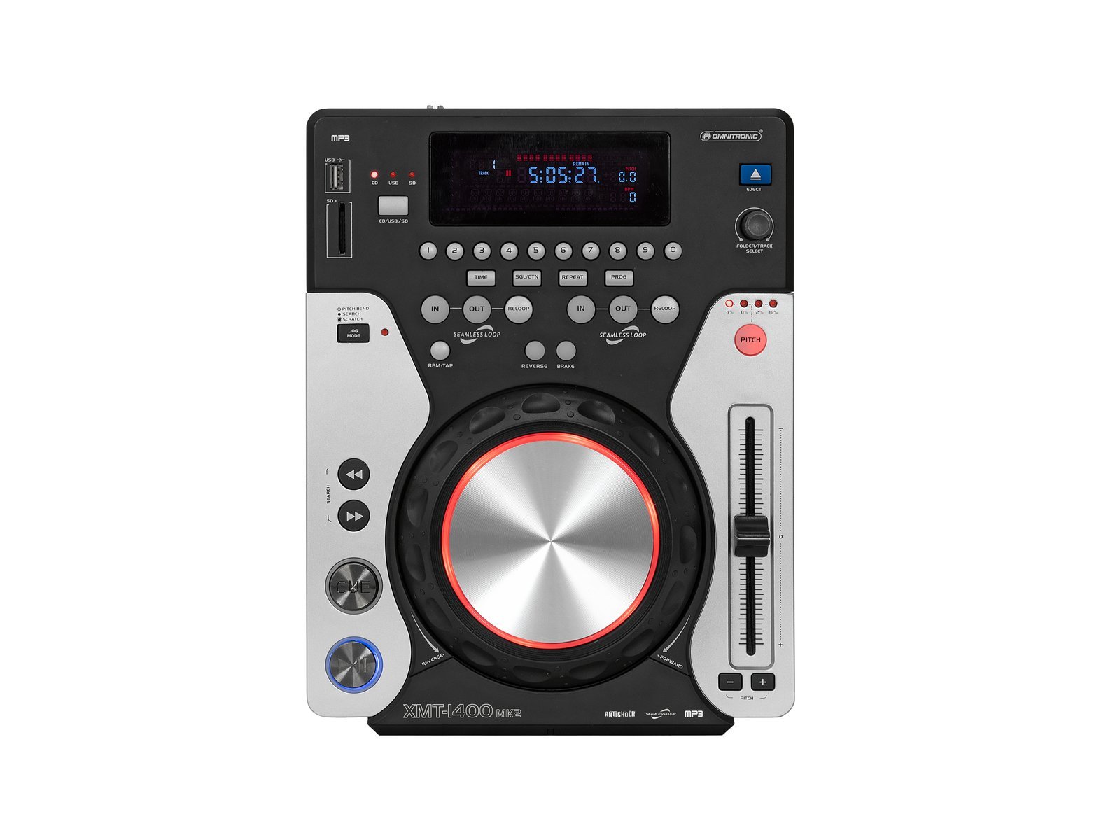 OMNITRONIC XMT-1400 MK2 Tabletop-CD-Player OMNITRONIC XMT-1400 MK2 Tabletop-CD-Player
