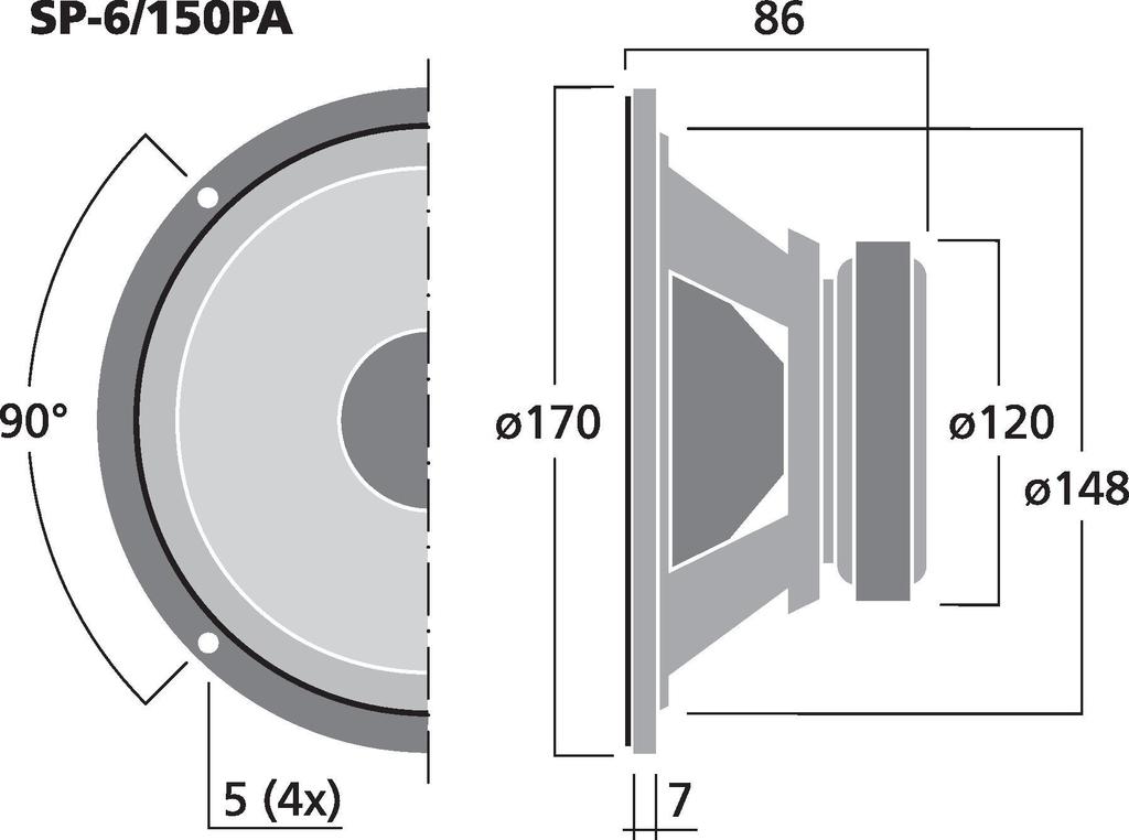 Monacor SP-6-150PA