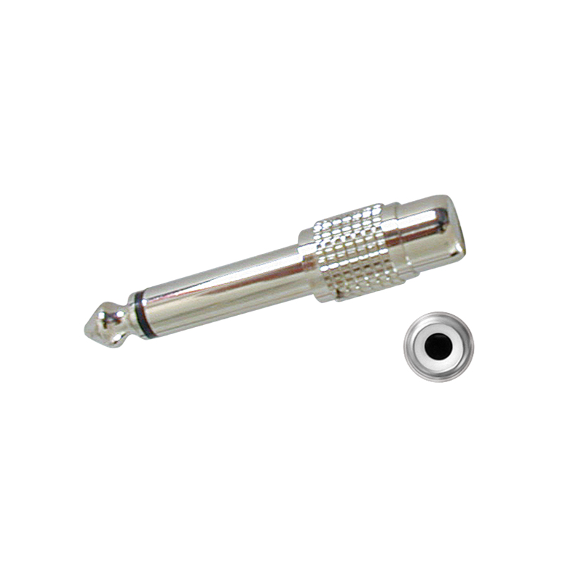 Adapter 6,3mm Klinke/Cinch MONO Metall BLANKO Adapter 6,3mm Klinke/Cinch MONO Metall BLANKO