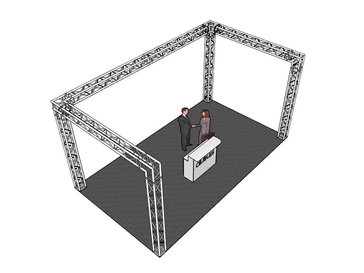 ALUTRUSS Traversenset QUADLOCK 6082 U-Form 7x4x3,5m-1