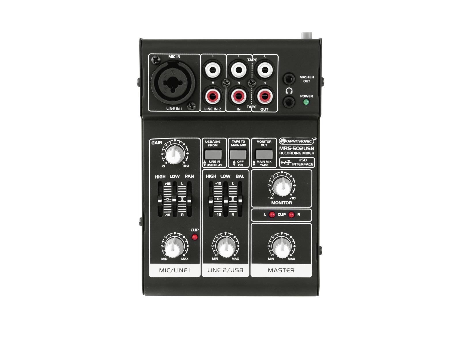 OMNITRONIC MRS-502USB Recording-Mixer OMNITRONIC MRS-502USB Recording-Mixer