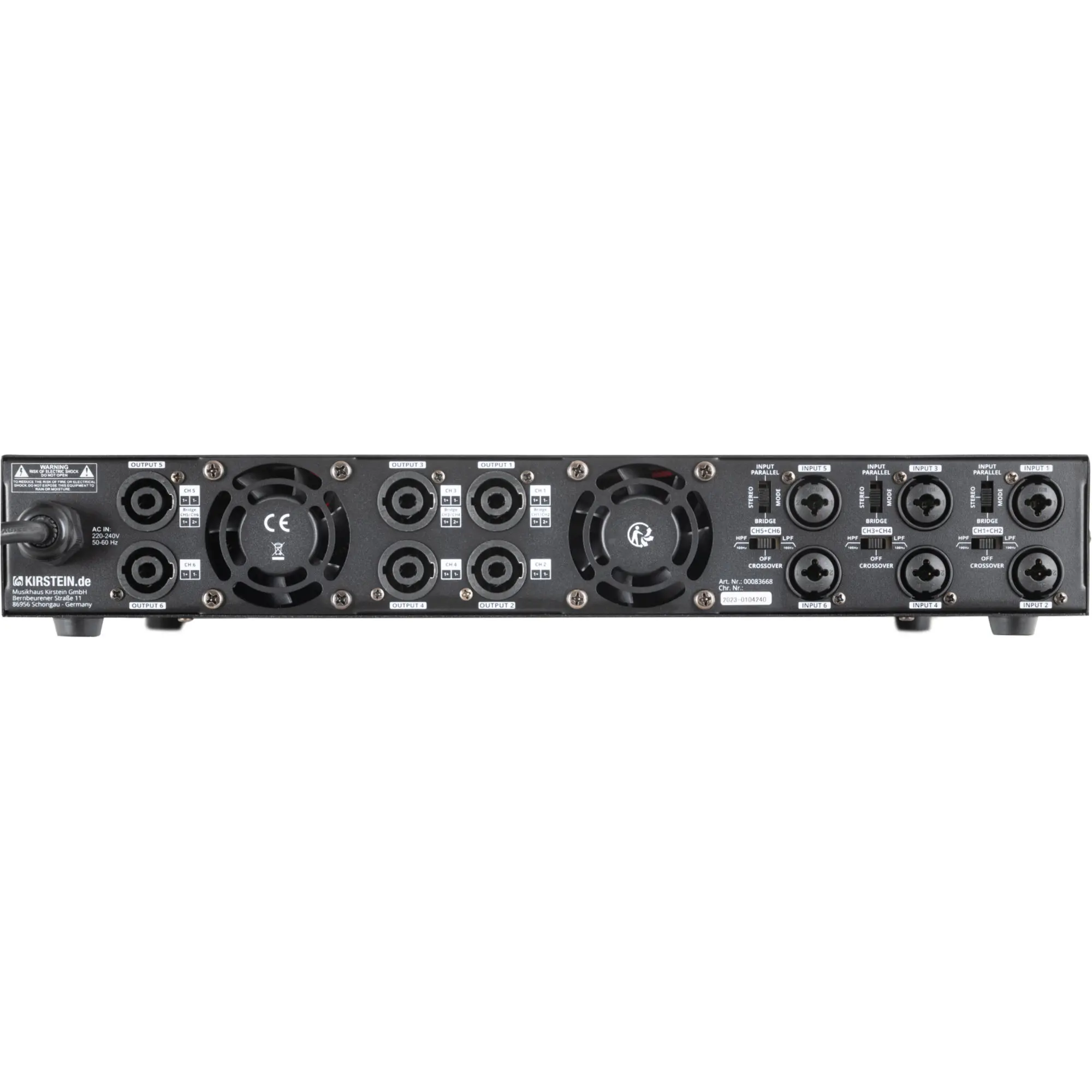 Pronomic MC6-400 Endstufe 6x 600 Watt
