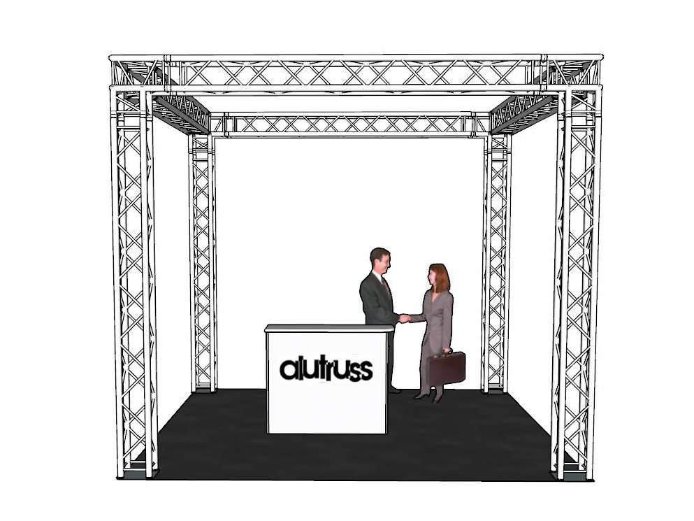ALUTRUSS Traversenset QUADLOCK 6082 Quadrat 4x4x3,5m-1