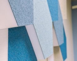 Akustik-Hexagon Wandelemente aus BASOTECT®  Akustik-Hexagon Wandelemente aus BASOTECT®