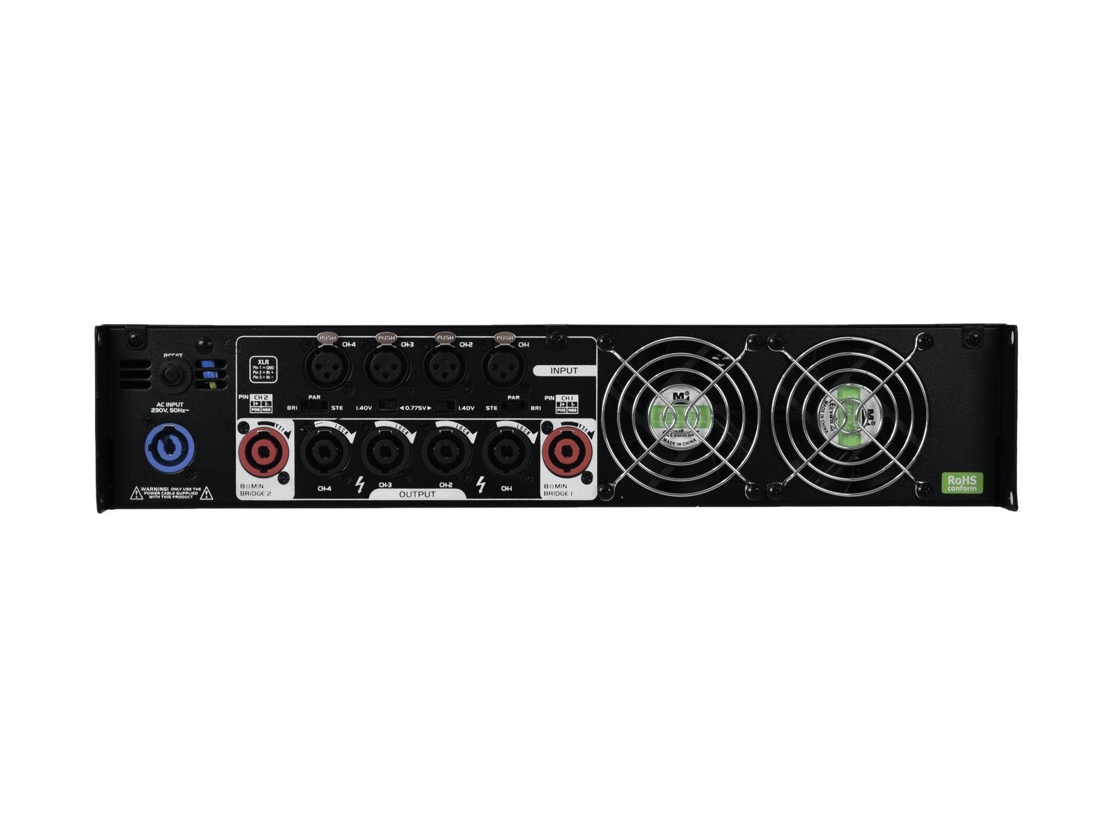 OMNITRONIC XPA-3004 Endstufe 4x 750 W