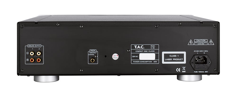 T.A.C. C-35 CD-Player mit Röhrenausgangsstufe silber