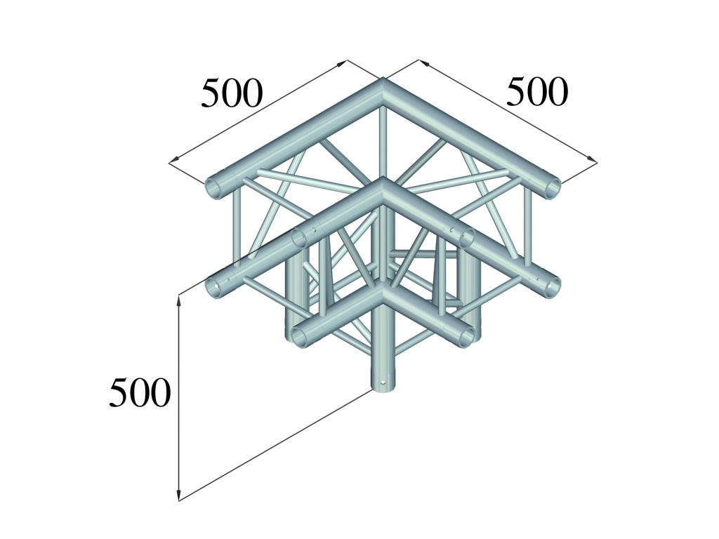 ALUTRUSS QUADLOCK 6082L-30 3-Wege-Ecke 90