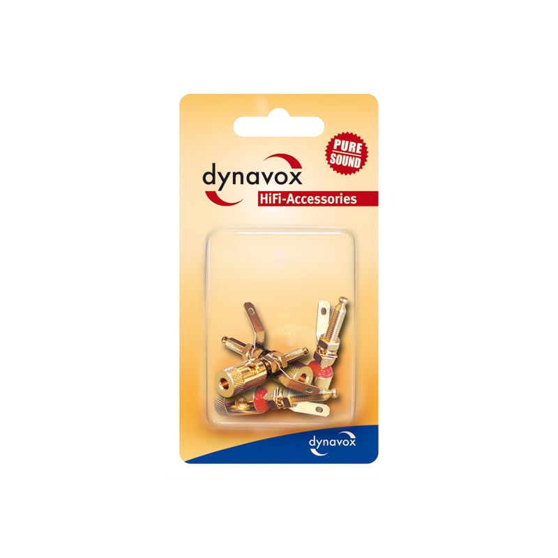 Dynavox Bananenbuchse rot / schwarz Blisterverpackung Dynavox Bananenbuchse rot / schwarz Blisterverpackung