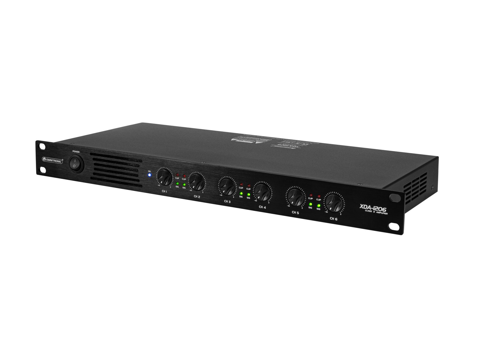 OMNITRONIC XDA-1206 6-Kanal Class-D Installations-Verstärker