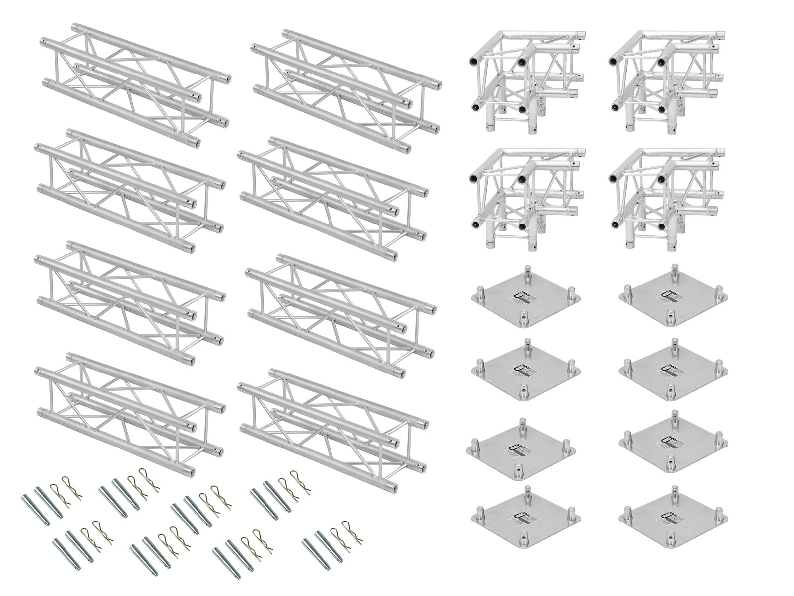 ALUTRUSS Traversenset QUADLOCK 6082 Quadrat 4x4x3,5m-1